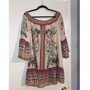 Off the shoulder floral dress